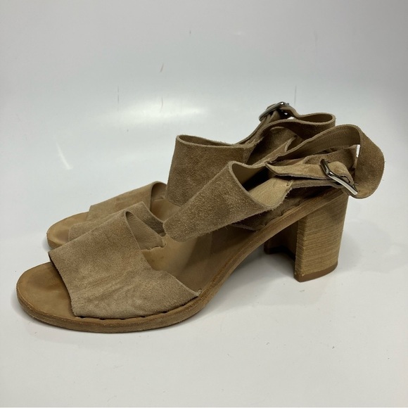 Officine Creative tan leather sandals with block heel made in Italy size 38.5 - Picture 3 of 9